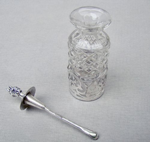 fig 2. RARE EDWARDIAN SILVER CAYENNE PEPPER JAR &