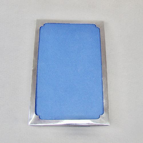 fig 3. ELEGANT ART DECO SOLID SILVER PHOTO FRAME BY SANDERS & MACKENZIE, BIRMINGHAM, 1929