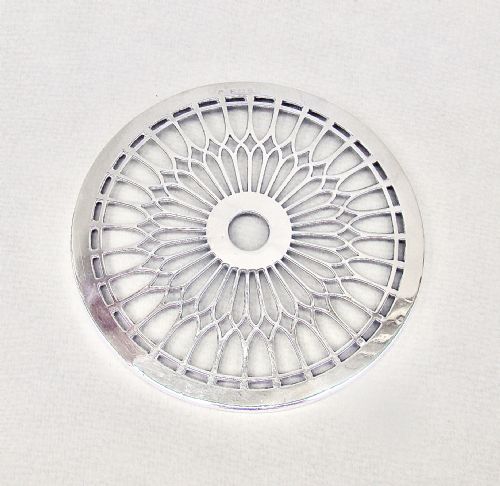 Art Deco Silver Mounted Glass Teapot Stand by the Adie Brothers, Birmingham 1924
