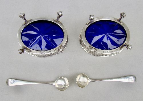 fig 3. ROBERT HENNEL GEORGIAN SILVER SALTS, LONDON 1773
