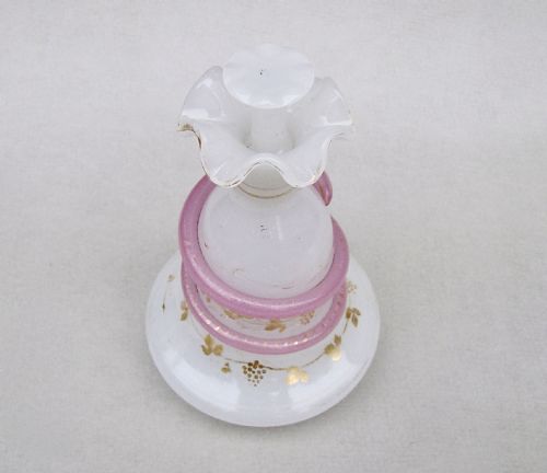 fig 1. UNUSUAL FRENCH BACCARAT WHITE OPALINE 