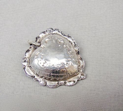 fig 2. EXQUISITE MINIATURE CAST SILVER CHAMBER STICK, IMPORT MARKS FOR LONDON 1894