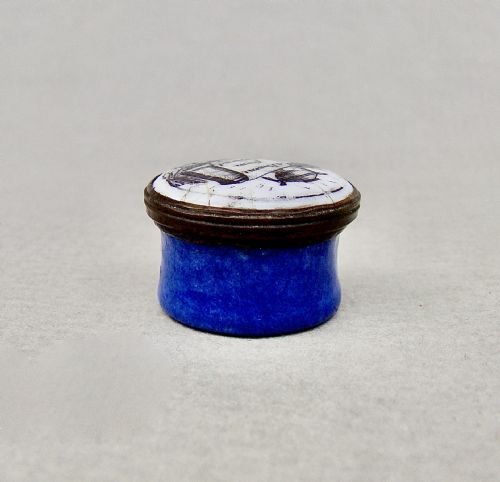 fig 2. EXQUISITE GEORGIAN STAFFORDSHIRE BILSTON ENAMEL PATCH BOX, CIRCA 1780