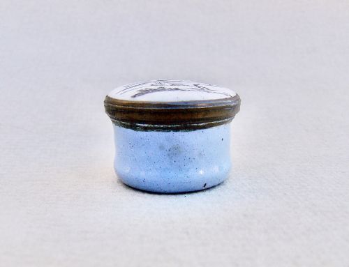 fig 3. EXQUISITE GEORGIAN BILSTON ENAMEL PATCH BOX, CIRCA 1780