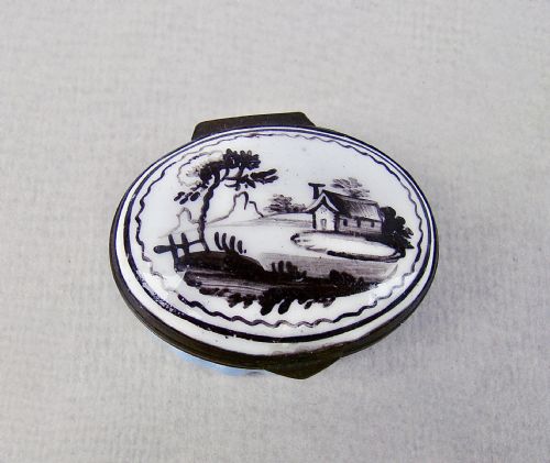 fig 2. UNUSUAL GEORGIAN BILSTON ENAMEL PATCH BOX, CIRCA 1780