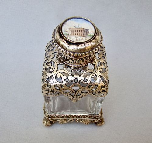 fig 1. FABULOUS FRENCH PALAIS ROYAL, GRAND TOUR, ORMULU & CUT GLASS SCENT BOTTLE, CIRCA 1870
