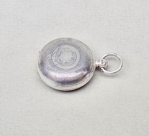 fig 1. EXQUISITE EDWARDIAN SILVER SINGLE SOVEREIGN CASE BY DENNISON, BIRMINGHAM 1905
