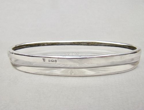 fig 2. ART DECO STERLING SILVER & HOBNAIL GLASS DESK TIDY, LONDON 1929