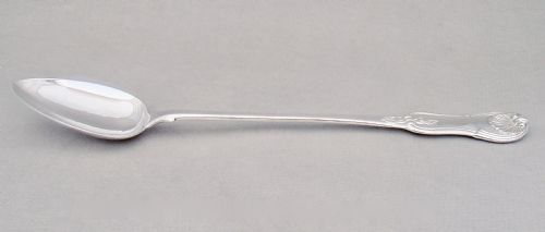 fig 2. FABULOUS GEORGIAN SCOTTISH SILVER BASTING SPOON IN THE KING'S HOURGLASS PATTERN, GLASGOW 1824