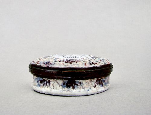 UNUSUAL GEORGIAN BILSTON ENAMEL PATCH BOX CIRCA 1780 - ADDITIONAL PHOTO 5