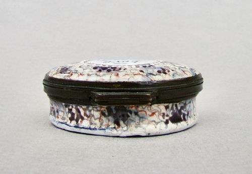 UNUSUAL GEORGIAN BILSTON ENAMEL PATCH BOX CIRCA 1780 - ADDITIONAL PHOTO 6