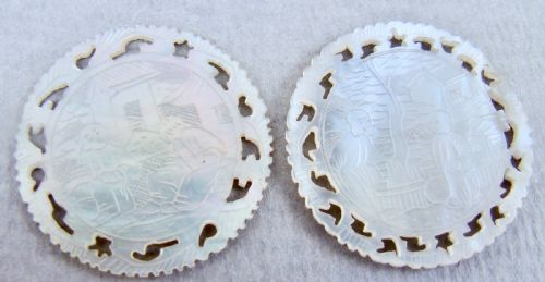 GEORGIAN SILVER COUNTER BOX BY SAMUEL PEMBERTON BIRMINGHAM 1793 WITH MOTHER OF PEARLS COUNTERS - ADDITIONAL PHOTO 6