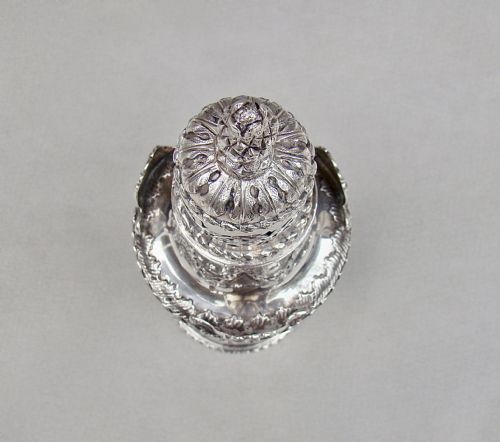 fig 2. FABULOUS EDWARDIAN SILVER CASTER BY NATHAN & HAYES, CHESTER 1909