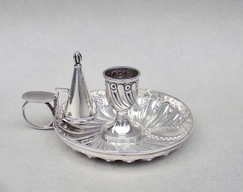 Delightful Victorian Silver Chamberstick by William Comyns, London 1891