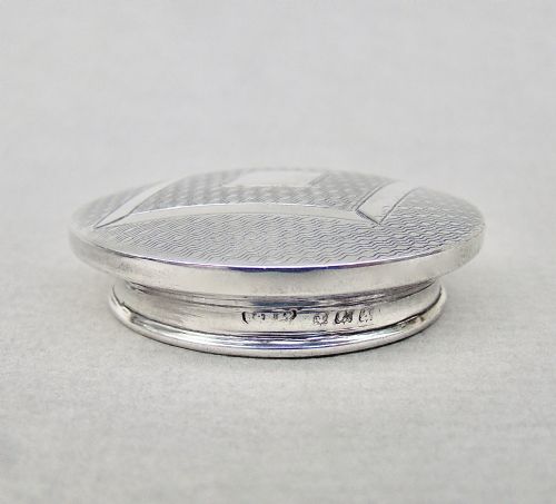 ART DECO SILVER MOUNTED OVERLAY AMETHYST GLASS ROUGE POT BY HASSET HARPER BIRMINGHAM 1922 - ADDITIONAL PHOTO 6