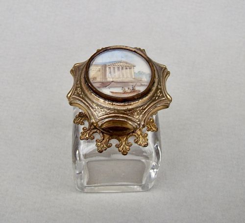 fig 2. FABULOUS FRENCH PALAIS ROYAL, GRAND TOUR, ORMULU GLASS SCENT BOTTLE, CIRCA 1870