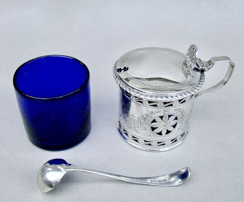 fig 3. ELEGANT GEORGIAN REVIVAL MUSTARD POT BY NATHAN & HAYES, CHESTER 1900