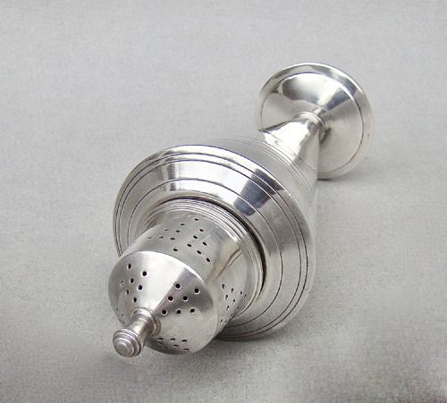 fig 2. ELEGANT ART DECO SILVER SUGAR CASTER BY THE ADIE BROTHERS, BIRMINGHAM 1937