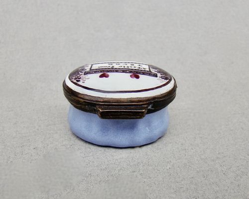 EXQUISITE GEORGIAN BILSTON ENAMEL PATCH BOX CIRCA 1780 - ADDITIONAL PHOTO 4