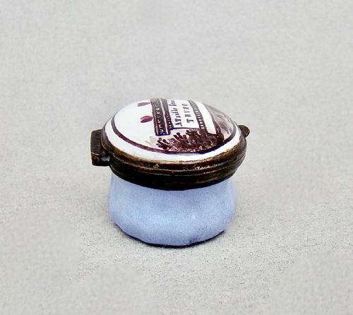 EXQUISITE GEORGIAN BILSTON ENAMEL PATCH BOX CIRCA 1780 - ADDITIONAL PHOTO 6