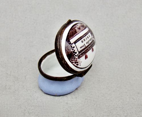 EXQUISITE GEORGIAN BILSTON ENAMEL PATCH BOX CIRCA 1780 - ADDITIONAL PHOTO 8
