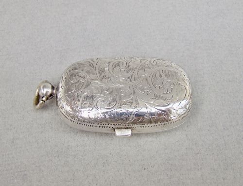 GOOD EDWARDIAN SILVER DOUBLE SOVEREIGN CASE BY HENRY CHARLES FREEMAN BIRMINGHAM 1907 - ADDITIONAL PHOTO 2