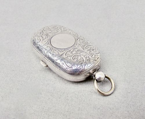 GOOD EDWARDIAN SILVER DOUBLE SOVEREIGN CASE BY HENRY CHARLES FREEMAN BIRMINGHAM 1907 - ADDITIONAL PHOTO 4