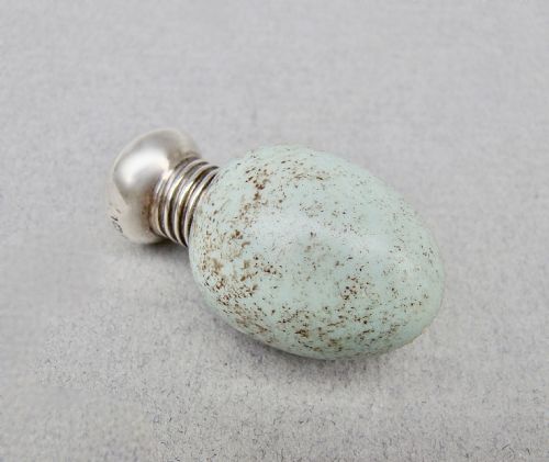 RARE VICTORIAN SILVER MACINTYRE SPECKLED EGG SCENT BOTTLE BIRMINGHAM CIRCA 1890 - ADDITIONAL PHOTO 1
