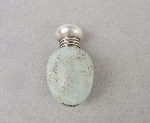 RARE VICTORIAN SILVER MACINTYRE SPECKLED EGG SCENT BOTTLE BIRMINGHAM CIRCA 1890 - ADDITIONAL PHOTO 2
