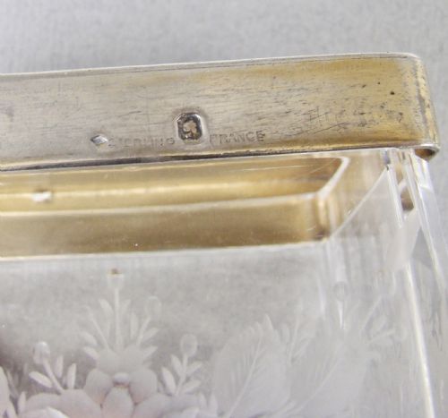 fig 3. SUPERB FRENCH STERLING SILVER & GUILLOCHE ENAMEL DRESSING TABLE JAR, CIRCA 1910