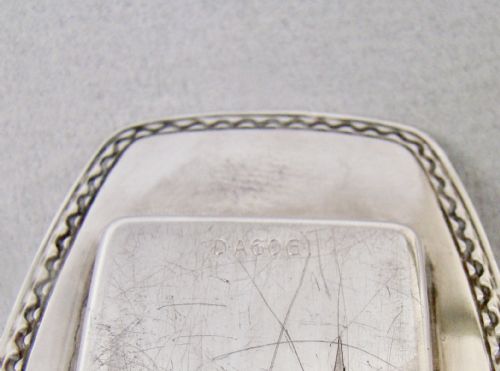 PAIR OF NORWEGIAN ART DECO SILVER AND ENAMEL SALTS ON SILVER STAND CIRCA 1930 - ADDITIONAL PHOTO 4