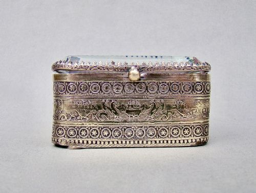 fig 1. UNUSUAL 19TH C. FRENCH ORMULU & BEVELLED GLASS JEWELLERY CASKET, CIRCA 1890