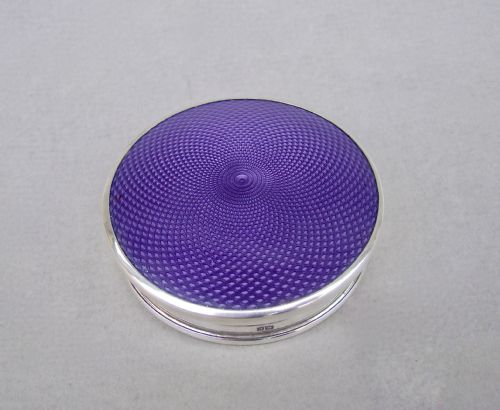 ART DECO SILVER AND CELLULOID COMPACT BY THE DANIEL MANUFACTURING CO BIRMINGHAM 1927