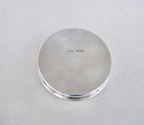 ART DECO SILVER AND CELLULOID COMPACT BY THE DANIEL MANUFACTURING CO BIRMINGHAM 1927 - ADDITIONAL PHOTO 4