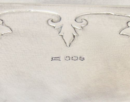 FABULOUS GEORGE V SILVER TEA CADDY BY WALKER HALL SHEFFIELD 1924 - ADDITIONAL PHOTO 8