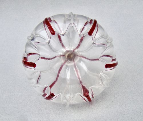 ART DECO SILVER TRAILED GLASS SCENT BOTTLE BY THE ADIE BROTHERS BIRMINGHAM 1923 - ADDITIONAL PHOTO 7