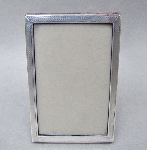 Elegant Art Deco  Silver Photo Frame by W. G. Sothers Ltd, Birmingham, 1925