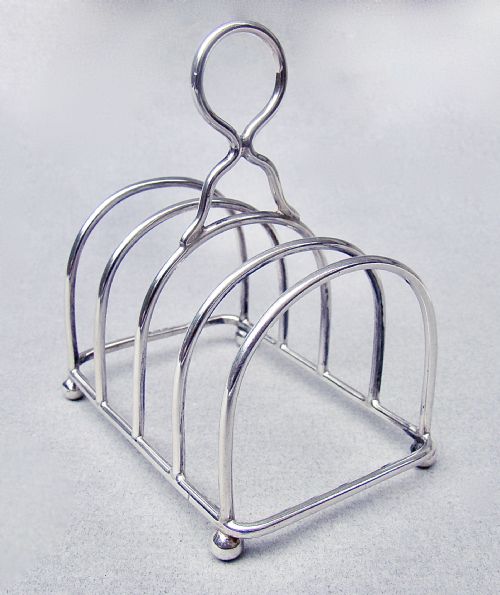 Good Victorian Solid Silver Toast Rack by Nathan & Hayes, Chester 1895