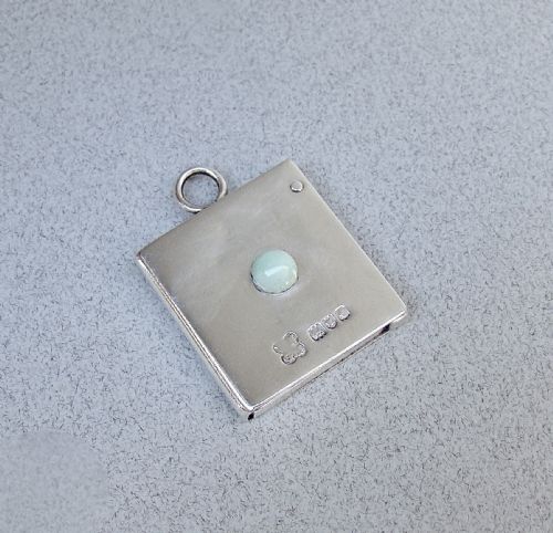 RARE EDWARDIAN SILVER SWIVEL STAMP CASE BY W G NEAL LONDON 1901