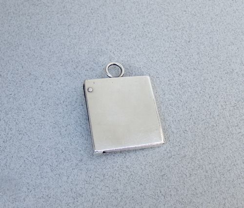 RARE EDWARDIAN SILVER SWIVEL STAMP CASE BY W G NEAL LONDON 1901 - ADDITIONAL PHOTO 2