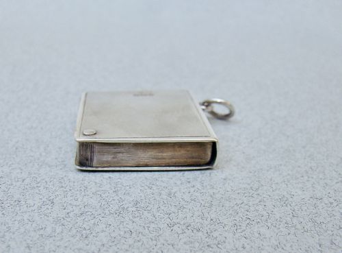 RARE GEORGE V SILVER BOOK STAMP CASE BY CRISFORD NORRIS BIRMINGHAM 1914 - ADDITIONAL PHOTO 5