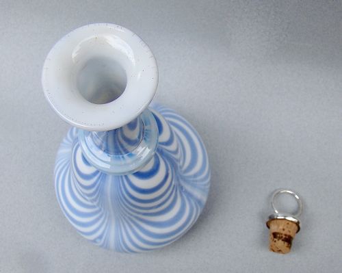 RARE AND FABULOUS VICTORIAN NAILSEA GLASS AND OLD SHEFFIELD PLATE WINE CARAFE CIRCA 1840 - ADDITIONAL PHOTO 2