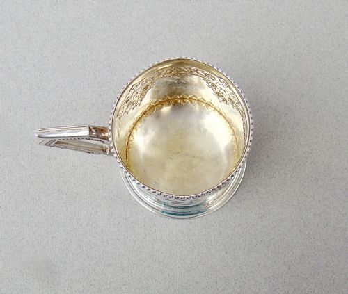 fig 3. EXQUISITE VICTORIAN SILVER CHRISTENING MUG BY THE FENTON BROTHERS, SHEFFIELD 1884