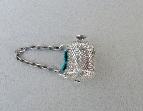 Delightful Georgian Silver Drum-shaped Tape Measure, Circa 1820
