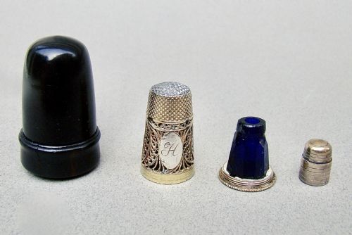 Very Rare Georgian Silver Filigree Thimble and Scent Bottle Combination, Circa 1800
