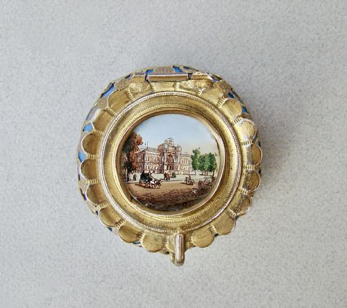 fig 2. 19TH C. PALAIS ROYAL GRAND TOUR FRENCH OPALINE GLASS TRINKET BOX, CIRCA 1860
