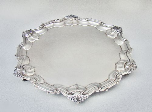Superb Victorian 9" Silver Plated Salver by William Hutton & Sons, Circa 1900
