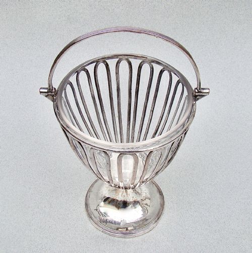 Unusual Georgian Old Sheffield Plate Wirework Large Sugar Vase Circa 1800
