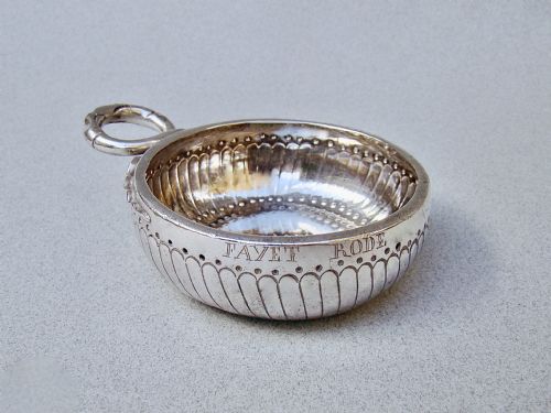 Early 19th C. French Provincial Silver Wine Taster or Taste Vin, Circa 1840