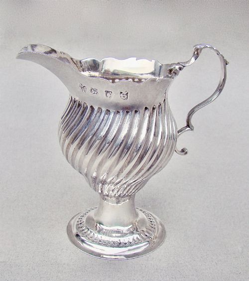 Good Georgian Silver Cream Jug by Ann Smith & Nathaniel Appleton, London 1773